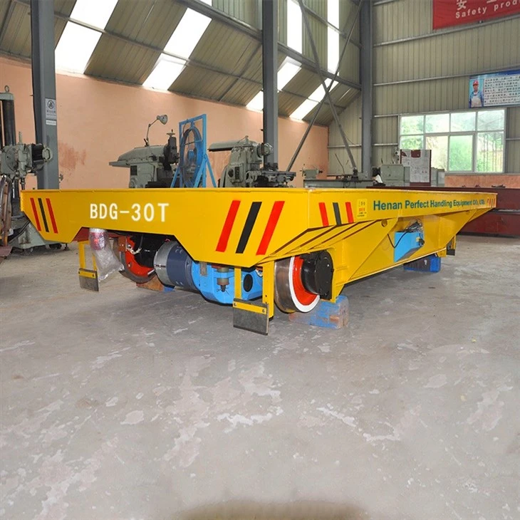 Electric Transfer Cart For Foundry Environment 120 Tons